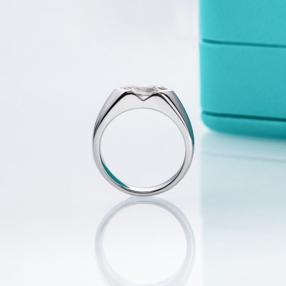 #Certified 1ct. t.w. Moissanite Diamond Unisex Marquis Cut Wedding Band Ring NEW - Picture 8 of 14